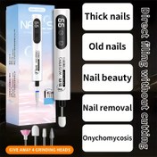 Resim Kalın ve Sert Tırnaklar İçin Profesyonel Tırnak Matkabı - USB Şarj Edilebilir Elektrikli Tırnak Öğütücü, Dijital Ekran, 3 Hız Ayarlı, Ergonomik Tasarım ve 4 Değiştirilebilir Başlık ile Ayak Tırnakları, Parmak Tırnakları, Kütiküller için - Ev ve Salon Kullanımı, Tırnak Teknolojisi Malzemeleri, Tırnak Bakımı, Şık Güzellik Aracı, Dayanıklı Plastik Gövde, Tırnak Teknolojisi Araçları, Kompakt Tasarım, Yüksek Kaliteli Motor, Güzellik Tutkunları 