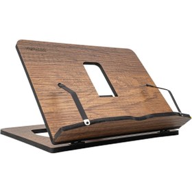 Resim Vigo Wood Kitap Okuma Standı Okuma Sehpası Yemek Kitabı Tutacağı Ahşap Kitap Okuma Sehpası Kuran Okuma Rahlesi 