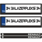 Resim 3A Lazerpleksi Renault Logolu Plakalık 
