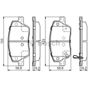 Resim Ön Balata Fıat Egea 1.3-1.4-1.6-1.6d 0986495392 Bosch