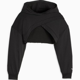 Resim PUMA FIT MOVE Crop Kadın Kapüşonlu Sweatshirt 
