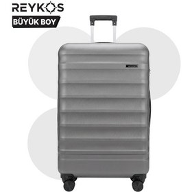 Resim Reykos Rey-way Gri Büyük Boy Valiz 