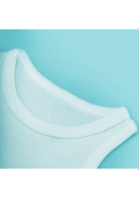 Resim Novibaby 3-6 Ay Bebek Atlet Body Zıbın Beyaz Çıtçıtlı 100% Pamuk Beyaz 