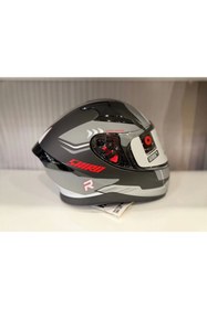 Resim KASK SHIRO KATANA SV ORBE MAT GRİ/SİYAH 