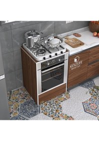 Resim Kenzlife Ankastre Modülü Kabini Neon Cvz Fırın Ocak Dolabı Sabit Tabla 