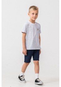 Resim U.S. Polo Assn. U.s Polo Assn. Erkek Çocuk Gri Bermuda Takım Us2470-c-v1 Gri 