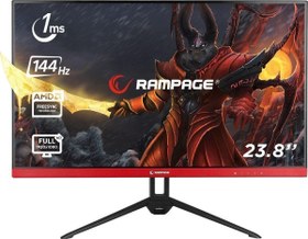Resim Rampage Rm-421 Flower 23,8İnç 144Hz Led 2*Hdmı+Dp Tn Panel Pc Flat Oyuncu Monitörü 
