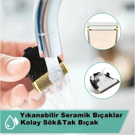Resim Janva Pet-66 Yeni Model Çift Bataryalı Şarjlı Kedi Köpek Tıraş Makinesi Pet Traş 