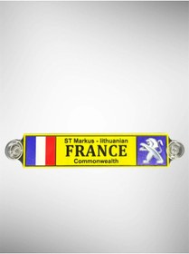 Resim OTO SÜSLEN İSTANBUL PVC Vantuzlu Arma France 