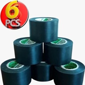 Resim Filo Pvc Isı Yalıtım Eklektrik İzolasyon Bandı 50 mm x 25 Yrd Siyah 6 Adet 