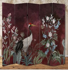Resim dbsanat Doğa Temalı Özel Tasarım Paravan Room Divider 180 x 200 cm 