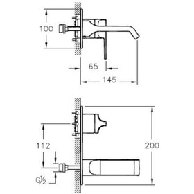 Resim Artema Suit U A42487 Ankastre Lavabo Bataryası Krom 