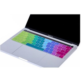Resim Apple Uyumlu MacBook Pro Klavye Koruyucu Uk-eu İngilizce Touchbarlı A1706 A1989 A2159 A1707 A1990 Dazzle Pembe Yeşil 
