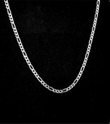 Resim Omar Silver Erkek Figaro Gümüş Kolye Zincir 4,4 Mm 