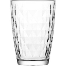 Resim LAV Artemis Cam Su Bardağı 6'lı 415 ml (Meşrubat Bardağı) 