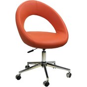 Resim Mobilyakeyfi Bürocci Miranda Metal Ayaklı Çalışma Koltuğu-Turuncu-2222K0123 