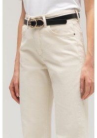 Resim Sââde Kadın Yüksek Bel Mary Vintage Straight Fit Jean Pantolon Taş 