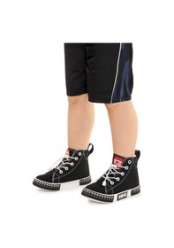 Resim Kiko Kids Gamel Günlük Lastikli Erkek Bebek Bot Ayakkabı Siyah 