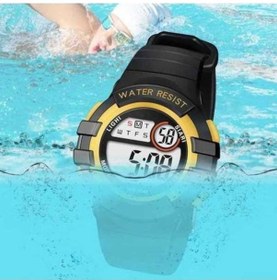 Resim Besthome1 Çocuklar İçin Sporlu Su Geçirmez Parlak Zamanlayıcı Alarm Takvimli Saat Mavi-siyah Pembe Pembe 