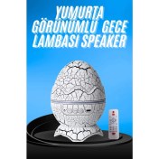 Resim Gece Lambası Yumurta Işık Speaker Yeni Nesil Dinozor Yumurtası Görünümlü 