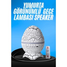 Resim Gece Lambası Yumurta Işık Speaker Yeni Nesil Dinozor Yumurtası Görünümlü 