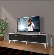 Resim Decoraktiv Eko 140 Slm Std Silver Tv Ünitesi Tv Sehpası - Beyaz - Siyah 