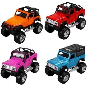 Resim Sunman Oyuncak Sesli Ve Işıklı Metal Araba Safarı Jeep 13 Cm FY80708 