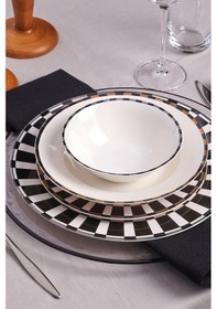 Resim Karaca Elegance Bone Aries 24 Parça 6 Kişilik Yemek Takımı 