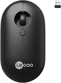 Resim Lecoo WS212 Kablosuz 1600DPI 4 Tuşlu Sessiz PC, Mac, Dizüstü Bilgisayar için, USB Mini Alıcı ile Optik Mouse Siyah 