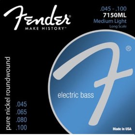Resim Fender 7150Ml Pure Nickel Long Scale Medium Light Takım Tel Bas G 