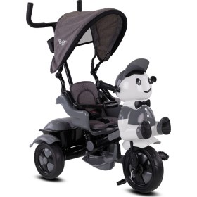 Resim 0125 Yupi Panda Ebeveyn Kontrollü Üçteker Itmeli Çocuk Bisikleti 