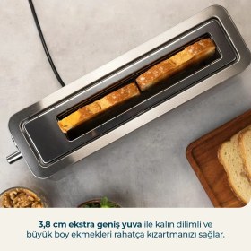Resim Cecotec Bigtoast Extra Ekmek Kızartma Makinesi Geniş Hazneli Hızlı Tost Makinesi 