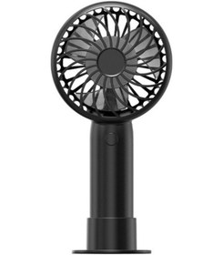 Resim Mini El Tipi Küçük Vantilatör Renkli Vantilatör Taşınabilir Sessiz 1400 Siyah 