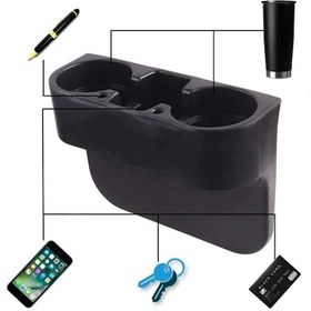 Resim Konyax Oto Koltuk Yanı Bardak Tutucu Organizer Renkli 