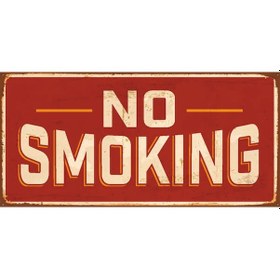 Resim No Smoking (10 CM X 20 CM) mini retro ahşap poster 