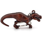Resim Jurrasic Park T Rex Dinozor Bronz Metal Anahtarlık Kc864 