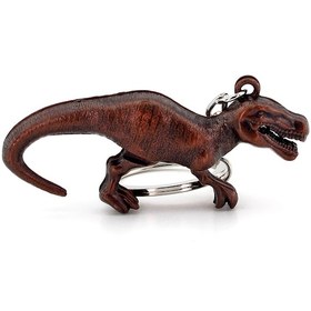 Resim Jurrasic Park T Rex Dinozor Bronz Metal Anahtarlık Kc864 