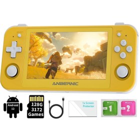 Resim ANBERNIC RG505 El Oyun Konsolu, 4,95 İnç OLED Dokunmatik Ekran, 128 G TF 3172 Oyun Desteği, 5G WiFi 5.0 BT 