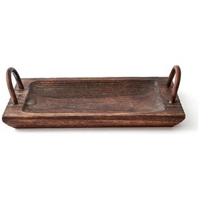 Resim Bambum Beris Dikdörtgen Kulplu Küçük Tepsi B1627 