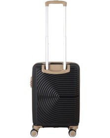 Resim Mçs Bavul Orta Ve Kabin 2li Set Kırılmaz Silikon Valiz V374 Siyah/şampanya Siyah 