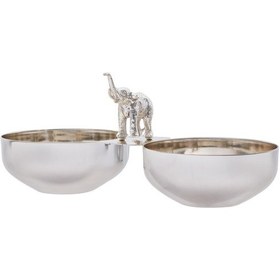 Resim Jumbo Ganesha İkili Gümüş Çerezlik Gümüş 