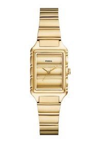 Resim Fossil Fes5389 Quartz Çelik Altın Rengi 23 Mm Kadın Kol Saati Altın 
