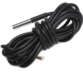 Resim Ds18b20 5 Metre Kablolu Su Geçirmez Dijital Sıcaklık Sensörü 