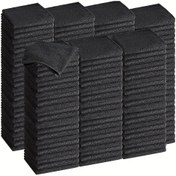 Resim Dayanıklı Ticari Temizlik Bezleri - Ekstra Emici Hızlı Kuruyan Mikrofiber Havlular, Restoranlar, Ofisler, Oteller için Üst Üste Yerleştirilebilir Tasarım - Makinede Yıkanabilir (Siyah), Mikrofiber Temizlik Bezi, Profesyonel Temizlik Malzemeleri, Çok Amaçlı Temizlik Aracı, Düz Dokulu, Dayanıklı Kumaş, Ofis Bakımı, Yüksek Kaliteli Bezi, Otel Malzemeleri 