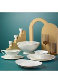 Resim Jumbo Moon Gold 64 Parça 12 Kişilik Yemek Takımı 