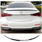 Resim Mercedes C W206 Bagaj Üstü Spoiler Parlak Siyah Spoyler Plastik İthal 2021+ 