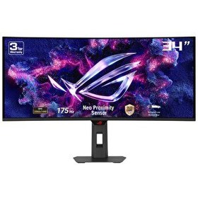 Resim Asus ROG Strix OLED XG34WCDG 34" 175Hz 0.03ms UWQHD Adaptive Sync QD-OLED Kavisli Gaming Monitör 