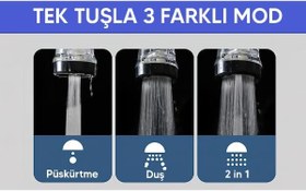 Resim Çok Fonksiyonlu Musluk Başlığı 