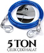 Resim Drs Tuning Oto Çekme Halatı Kancalı 5 Ton İzoleli Çelik Malzeme 