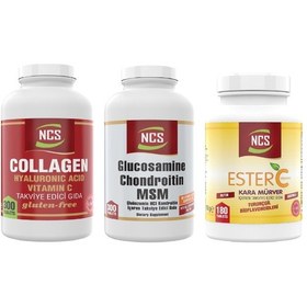 Resim Ncs Collagen 300 Tablet + Ncs Glucosamine Complex 300 Tablet + Ncs Ester C Vitamin 180 Tablet 